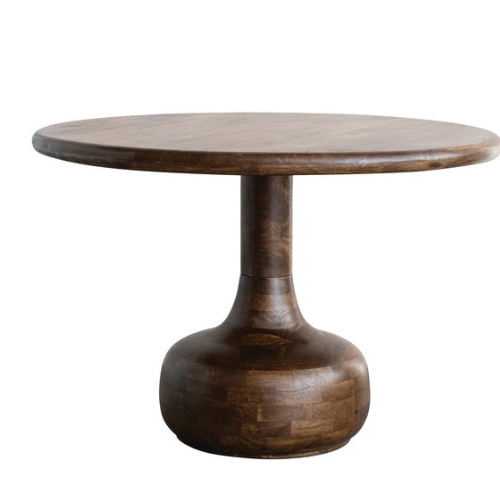 Fabicol Wooden Pedestal Table for Dining Room & Kitchen